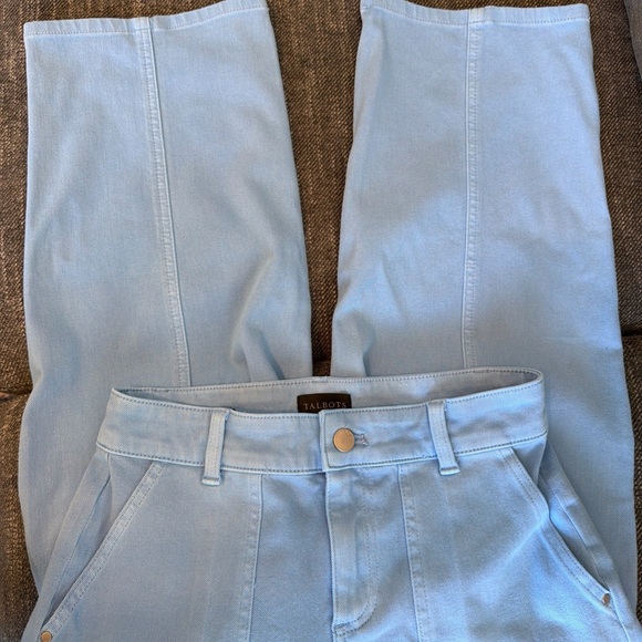 Talbot Wide Leg Crop jeans Lakeside Blue Size 0P - Picture 15 of 15